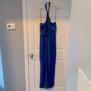 Beautiful blue halter neck jumpsuit